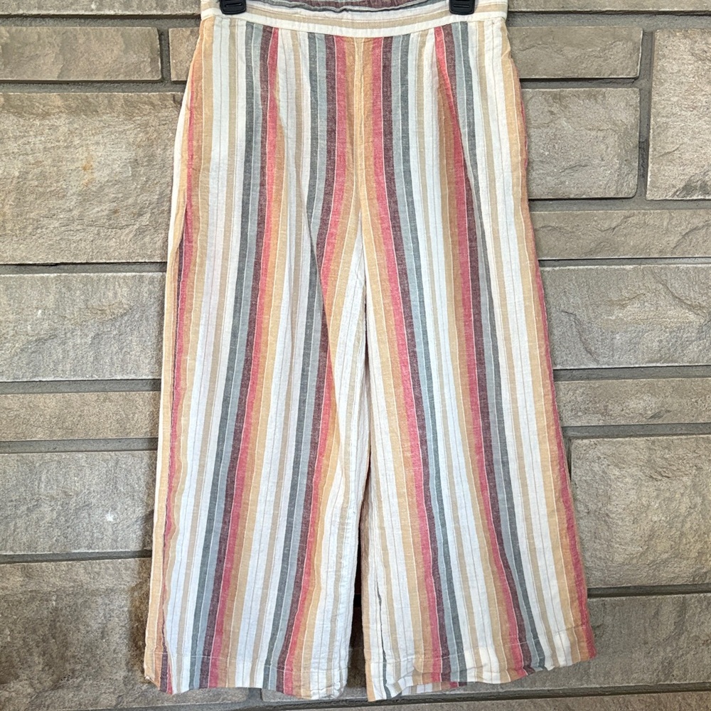 beachlunchlounge Multicolor Striped Cropped Pants